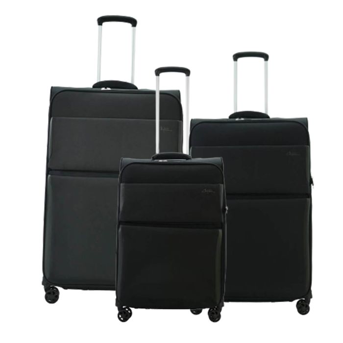 Lot de 3 valises souples Arizona 2.0 55, 69 et 79 cm Black