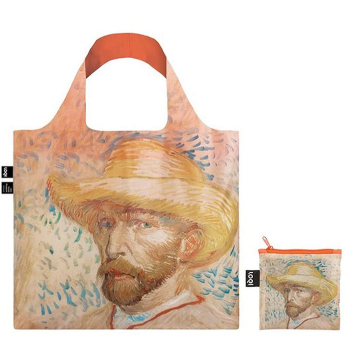 Sac shopping pliable avec pochette zip 50cm Self Portrait With A Straw Hat