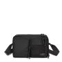 Sac bandoulière Double Cros 28 cm Black