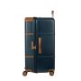 Valise rigide Bellagio Trunk 80 cm Bleu/tabac