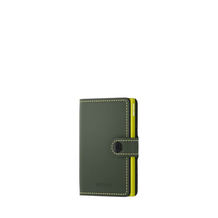 Porte-cartes Miniwallet Matte anti-RFID 10.2 cm Green & Lime