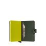 Porte-cartes Miniwallet Matte anti-RFID 10.2 cm Green & Lime