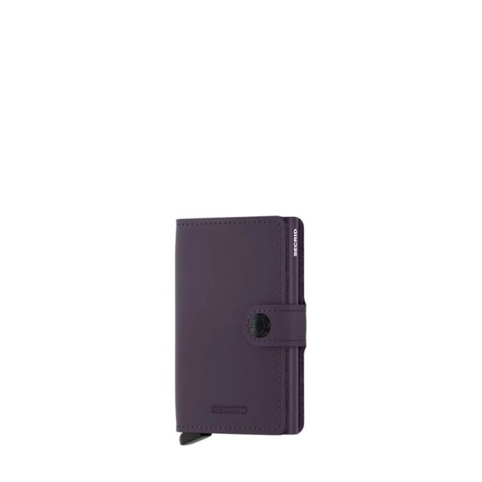 Porte-cartes Miniwallet Matte anti-RFID 10.2 cm Dark Purple