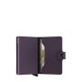 Porte-cartes Miniwallet Matte anti-RFID 10.2 cm Dark Purple