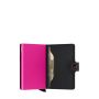 Porte-cartes Miniwallet Matte anti-RFID 10.2 cm Black Fuchsia