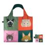 Sac shopping pliable avec pochette zip 50cm Cats de Stephen Cheetham