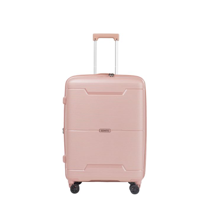 Valise rigide extensible Haree 67 cm Pearly pink