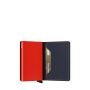 Porte-cartes Slimwallet Matte anti-RFID 10.2 cm Nightblue/Orange