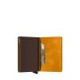 Porte-cartes Slimwallet Vintage anti-RFID 10.2 cm Ochre