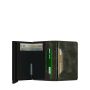 Porte-cartes Slimwallet Vintage anti-RFID 10.2 cm Olive/Black