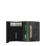 Porte-cartes Slimwallet Vintage anti-RFID 10.2 cm Grey/Black