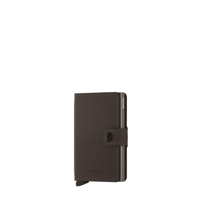 Porte-cartes Miniwallet Matte anti-RFID 10.2 cm Truffle