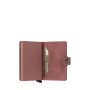 Porte-cartes Miniwallet Vintage anti-RFID 10.2 cm Mauve