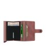 Porte-cartes Miniwallet Vintage anti-RFID 10.2 cm Mauve