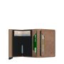 Porte-cartes Slimwallet Vintage anti-RFID 10.2 cm Taupe