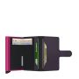 Porte-cartes Miniwallet Matte anti-RFID 10.2 cm Dark Purple/Fuchsia