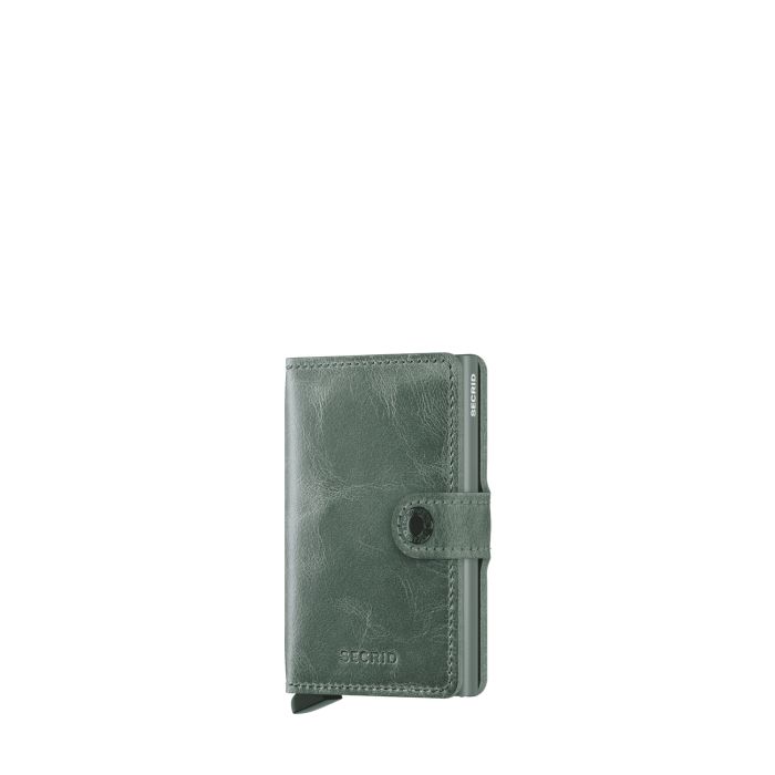 Porte-cartes Miniwallet Vintage anti-RFID 10.2 cm Sage