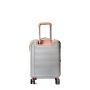 Valise cabine rigide Summer Bicolore extensible 55 cm Silver Pink