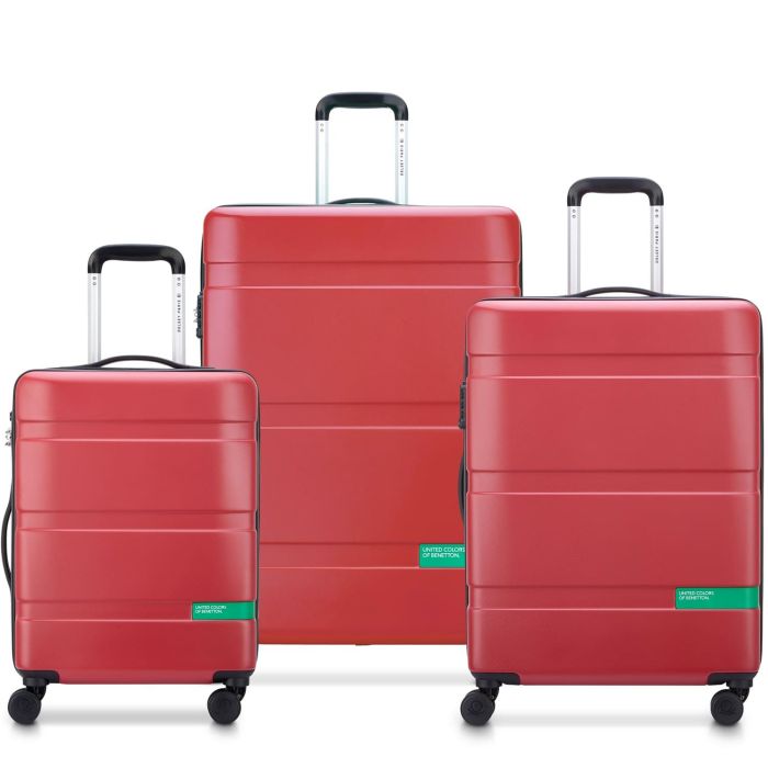 Lot de 3 valises rigides Now Hardside 55, 66 et 76 cm Rouge