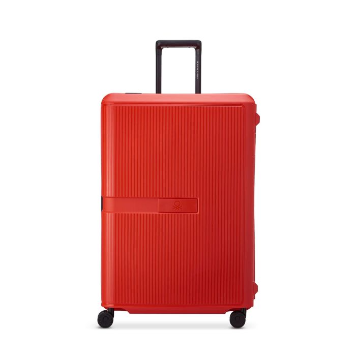 Valise L Color Block 77cm Rouge