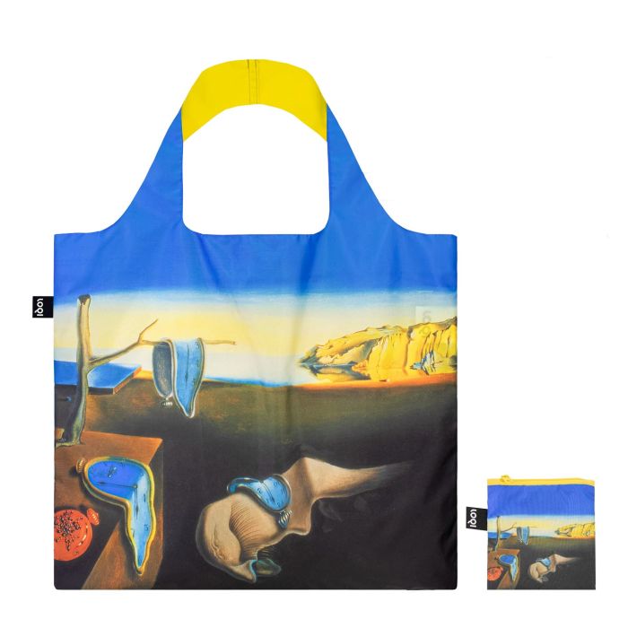 Sac shopping pliable avec pochette zip 50cm The Persistence of Memory de Salvador Dalí