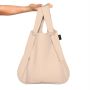 Sac shopping pliable avec pochette 65 cm Sand