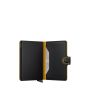 Porte-cartes Miniwallet Matte anti-RFID 10.2 cm Black & Ochre