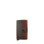 Porte-cartes Miniwallet Matte anti-RFID 10.2 cm Truffle & Orange