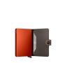 Porte-cartes Miniwallet Matte anti-RFID 10.2 cm Truffle & Orange