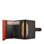 Porte-cartes Miniwallet Matte anti-RFID 10.2 cm Truffle & Orange