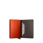 Porte-cartes Slimwallet Matte anti-RFID 10.2 cm Truffle & Orange