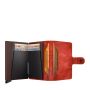 Porte-cartes Miniwallet Vintage anti-RFID 10.2 cm Orange