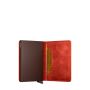 Porte-cartes Slimwallet Vintage anti-RFID 10.2 cm Orange