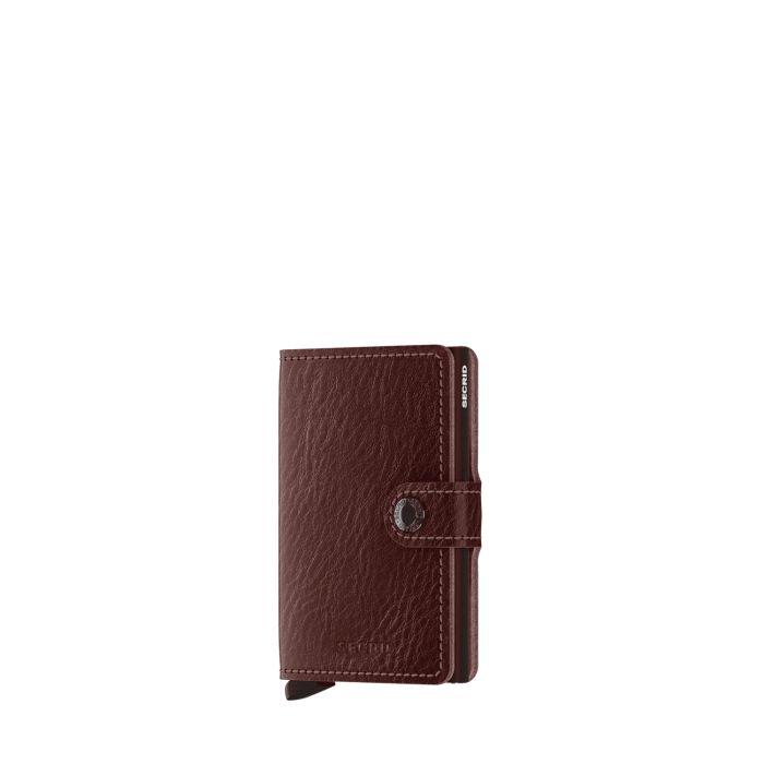 Porte-cartes Miniwallet Vegetable Tanned anti-RFID 10.2 cm Espresso Brown