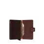 Porte-cartes Miniwallet Vegetable Tanned anti-RFID 10.2 cm Espresso Brown