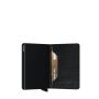 Porte-cartes Slimwallet Vegetable Tanned anti-RFID 10.2 cm Black-Black