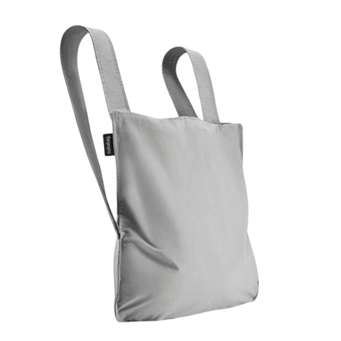 Sac shopping pliable avec pochette 65 cm Grey