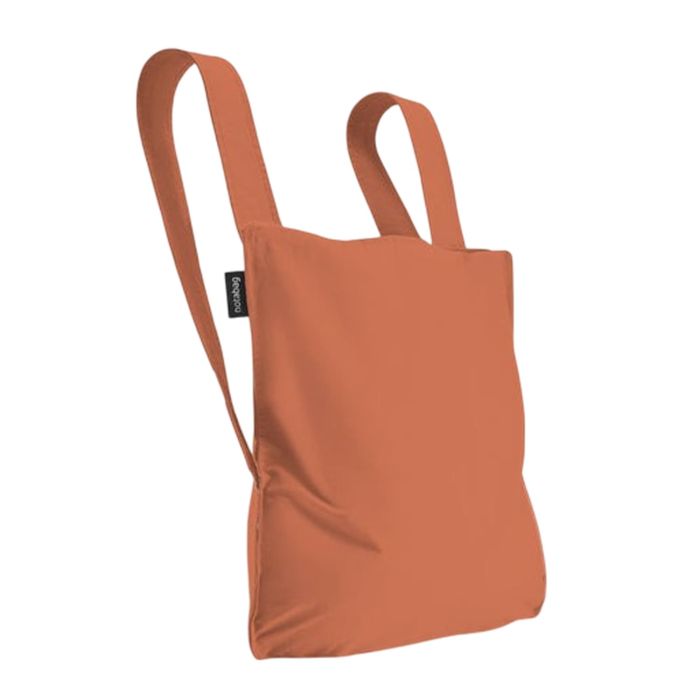 Sac shopping pliable avec pochette 65 cm Terracotta