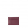 Porte-cartes Charlie windsor wine textured leather