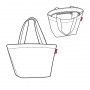 Sac shopping Shopper M 51 cm Twist silver