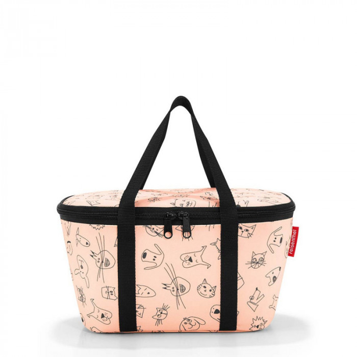 Petit sac Isotherme Coolerbag XS 27,5 cm Cats and dogs rose