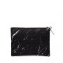 Pochette large XL 28cm Black marble