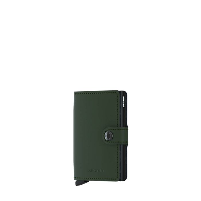 Porte-cartes Miniwallet Matte anti-RFID 10.2 cm Green-Black