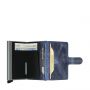 Porte-cartes Miniwallet Vintage anti-RFID 10.2 cm Blue