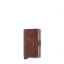 Porte-cartes Miniwallet Vintage anti-RFID 10.2 cm Brown