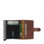 Porte-cartes Miniwallet Vintage anti-RFID 10.2 cm Brown