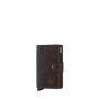 Porte-cartes Miniwallet Vintage anti-RFID 10.2 cm Chocolate