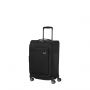 Valise cabine souple Airea Extensible 55 cm Black