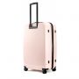 Valise rigide Pure mate Extensible 75cm Rose